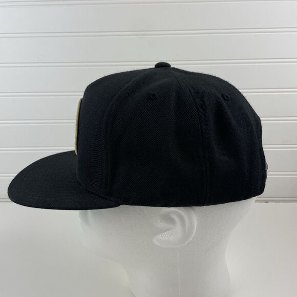 Salty Crew Chasing Tail Trucker Hat Black Flat Brim Logo Snapback Wool Blend Cap - Picture 5 of 10